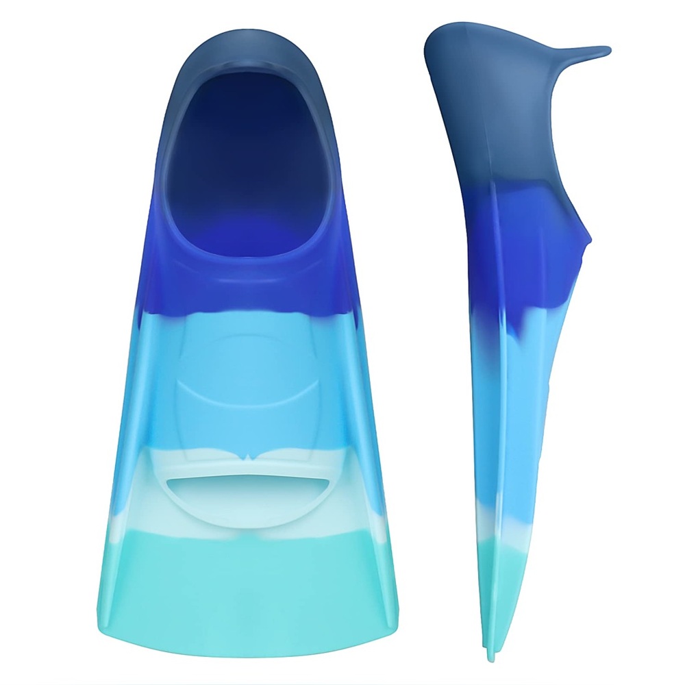 Gintenco Swim Fins Unisex Kids Size S (1.5-2) Blue With Mesh Bag